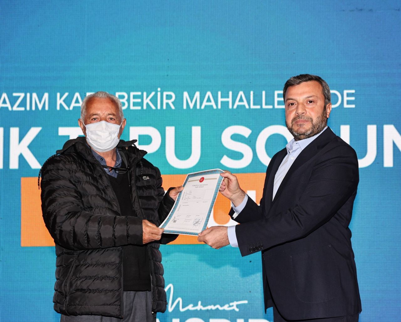 Başkan Kocaispir, 28 yıllık tapu sorununu çözdü 6