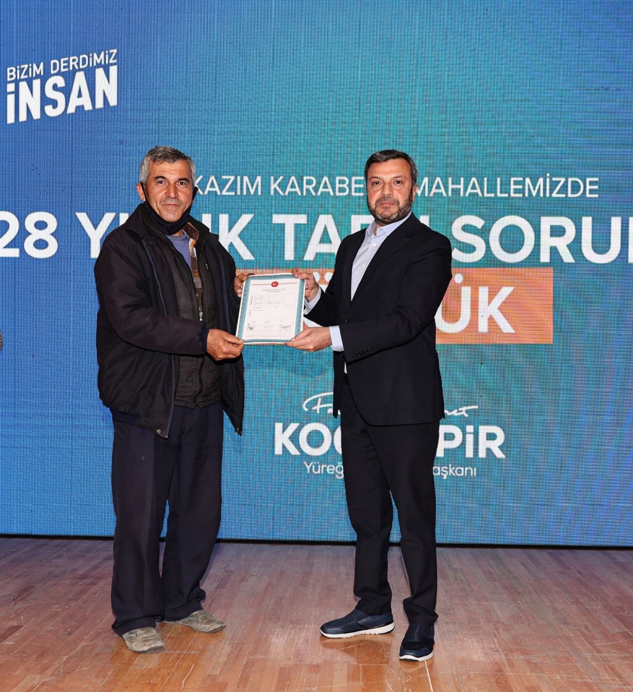 Başkan Kocaispir, 28 yıllık tapu sorununu çözdü 7