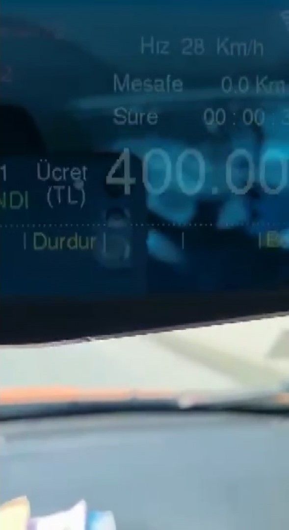 5 dakikalık yola 435 lira ücret istedi 2