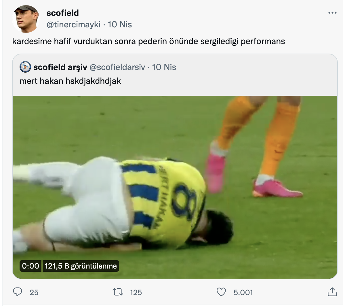 Sosyal medya çok acımasız! Mert Hakan Yandaş’ın taklasıyla ilgili atılan tweetler gülmekten kırıyor 8