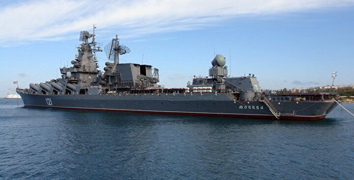 Moskova kruvazör gemisi böyle battı! İşte ilk görüntüler... 1