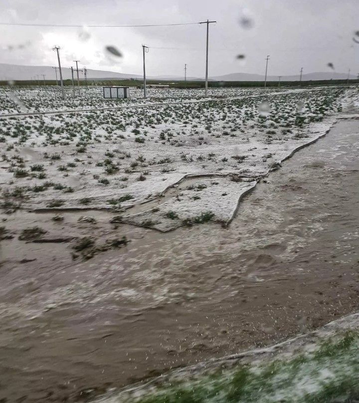 Konya'da kıyamet gibi görüntü! Sosyal medyada olay oldu... 9