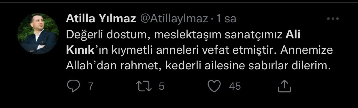 Ünlü sanatçı Ali Kınık‘ın acı günü! 2