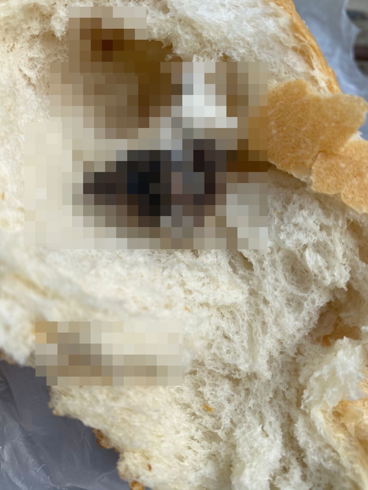 Mide bulandıran olay! Ekmeğin içinden bakın ne çıktı 2