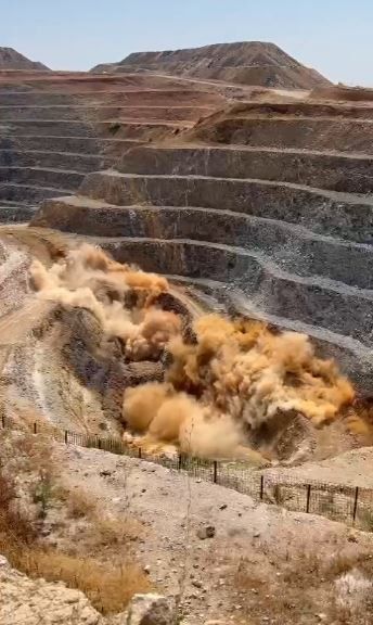 Dev altın rezervi bulunmuştu! Patlayıcılar infilak ettirildi 2