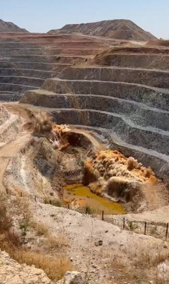 Dev altın rezervi bulunmuştu! Patlayıcılar infilak ettirildi 5