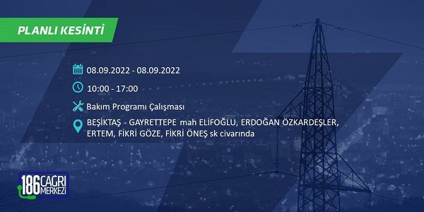 8 Eylül Perşembe elektrikler ne zaman saat kaçta gelecek? İşte elektrik kesinti saatleri 13