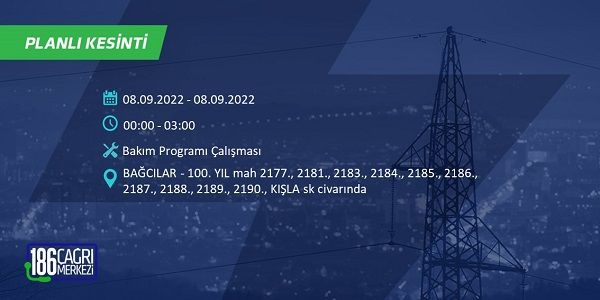 8 Eylül Perşembe elektrikler ne zaman saat kaçta gelecek? İşte elektrik kesinti saatleri 15