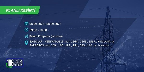 8 Eylül Perşembe elektrikler ne zaman saat kaçta gelecek? İşte elektrik kesinti saatleri 17