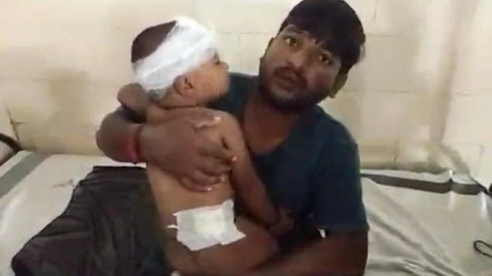 Kaplan dişlerini bebeğin başına geçirdi: Kahraman anne bakın ne yaptı? 2