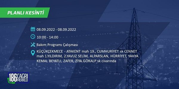 8 Eylül Perşembe elektrikler ne zaman saat kaçta gelecek? İşte elektrik kesinti saatleri 21