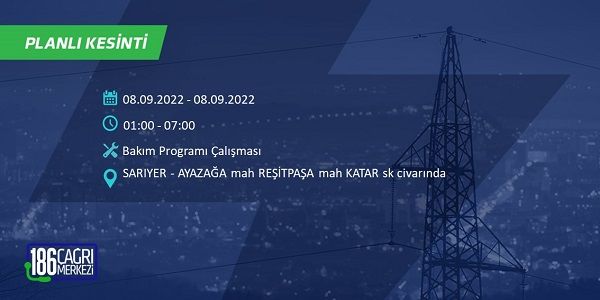 8 Eylül Perşembe elektrikler ne zaman saat kaçta gelecek? İşte elektrik kesinti saatleri 24