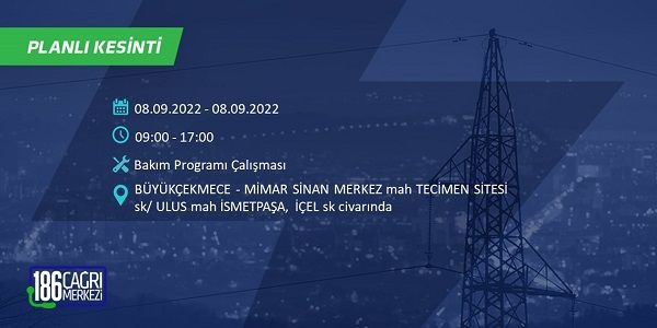 8 Eylül Perşembe elektrikler ne zaman saat kaçta gelecek? İşte elektrik kesinti saatleri 3