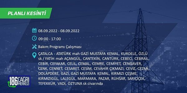 8 Eylül Perşembe elektrikler ne zaman saat kaçta gelecek? İşte elektrik kesinti saatleri 4