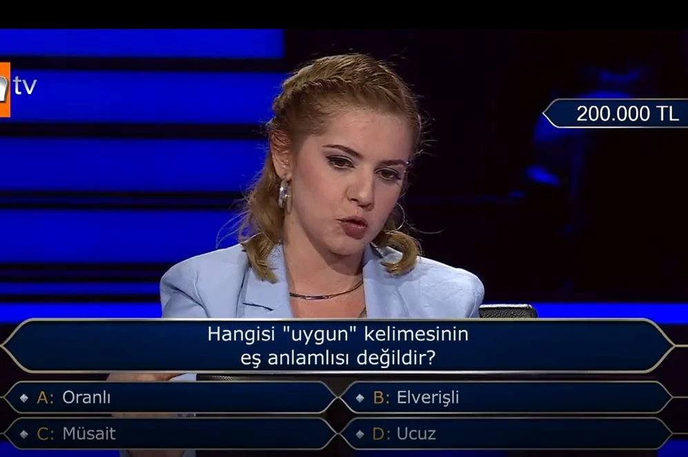 Kim Milyoner Olmak İster'de herkesi çıldırtan 200 bin TL'lik soru 3