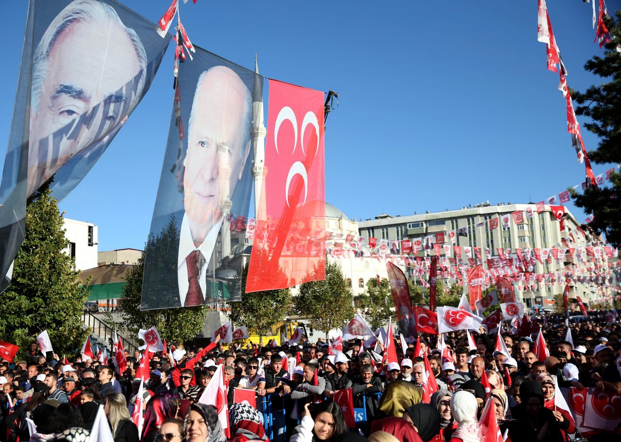 Erzurum tarih yazdı! İşte MHP Lideri Devlet Bahçeli'nin mitinginden kareler... 27