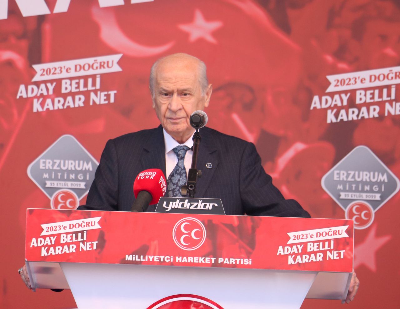 Erzurum tarih yazdı! İşte MHP Lideri Devlet Bahçeli'nin mitinginden kareler... 48