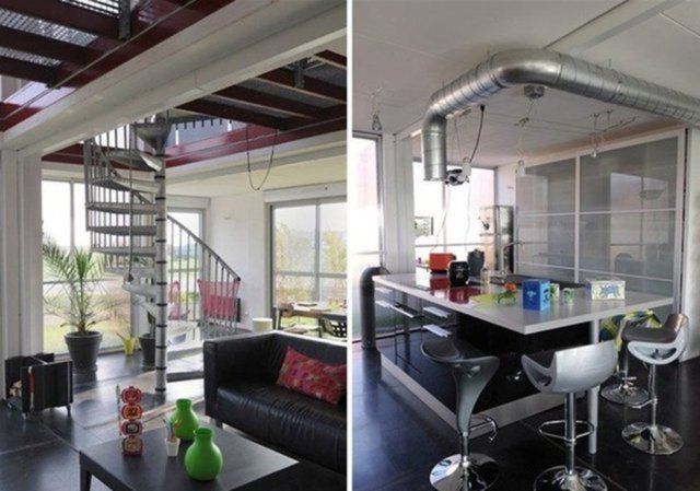 11 adet konteyneri birleştirerek ev yaptı! Siz bir de içini görün: Gözlerinize inanamayacaksınız... 37