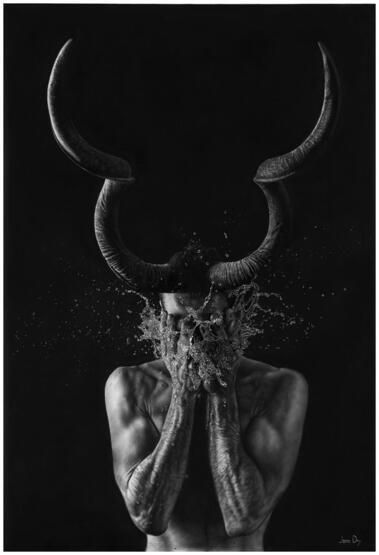 Karakalem ile inanılmaz eserler ortaya çıkarıyor! Görenlerin ağzı açık kalıyor 13