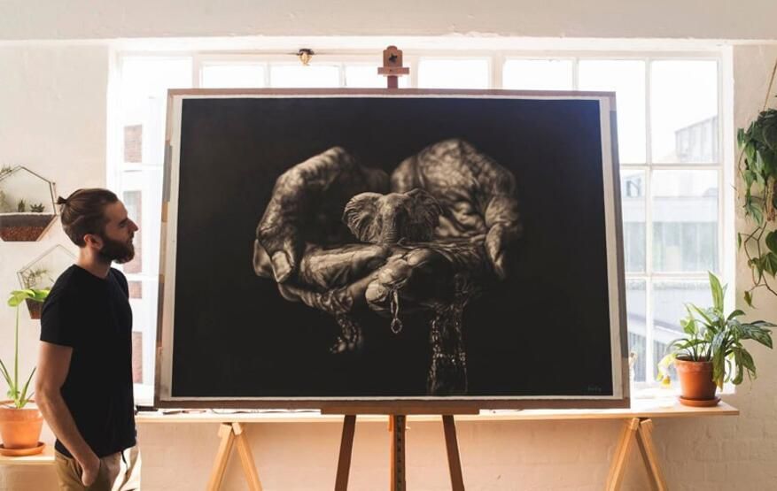 Karakalem ile inanılmaz eserler ortaya çıkarıyor! Görenlerin ağzı açık kalıyor 14