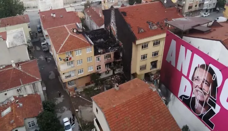 Kadıköy'deki facianın boyutu ortaya çıktı! Harabeye dönen bina drone ile görüntülendi... 2