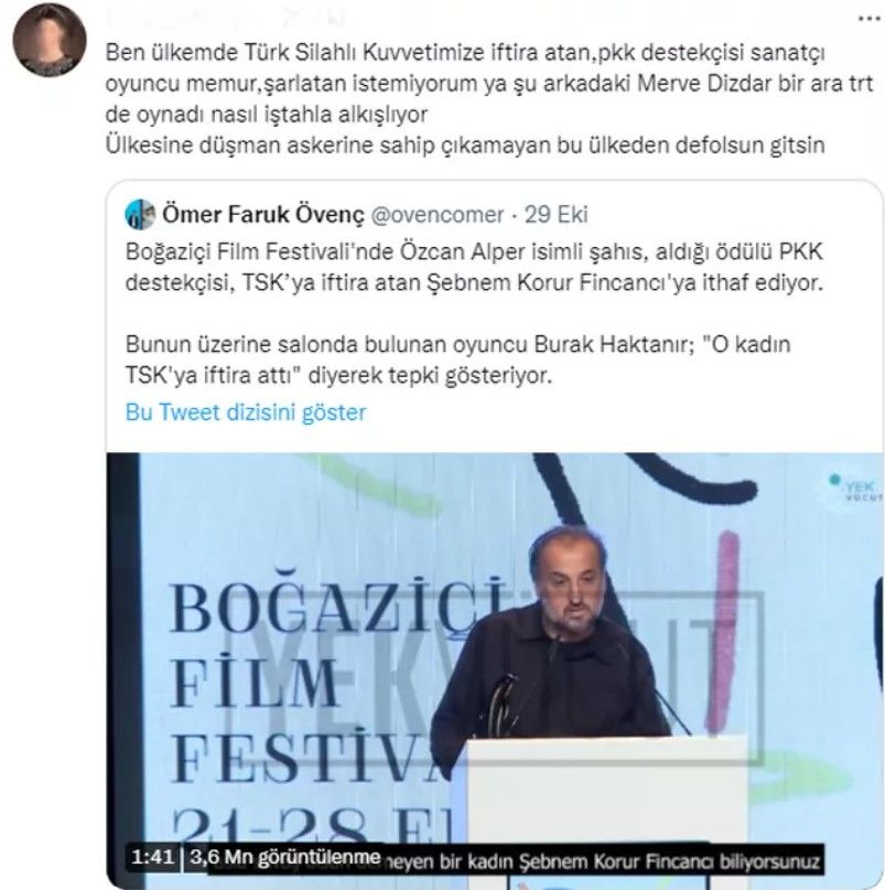 Şebnem Korur Fincancı destekçilerine çanak tutmuştu! Merve Dizdar'a büyük tepki 10
