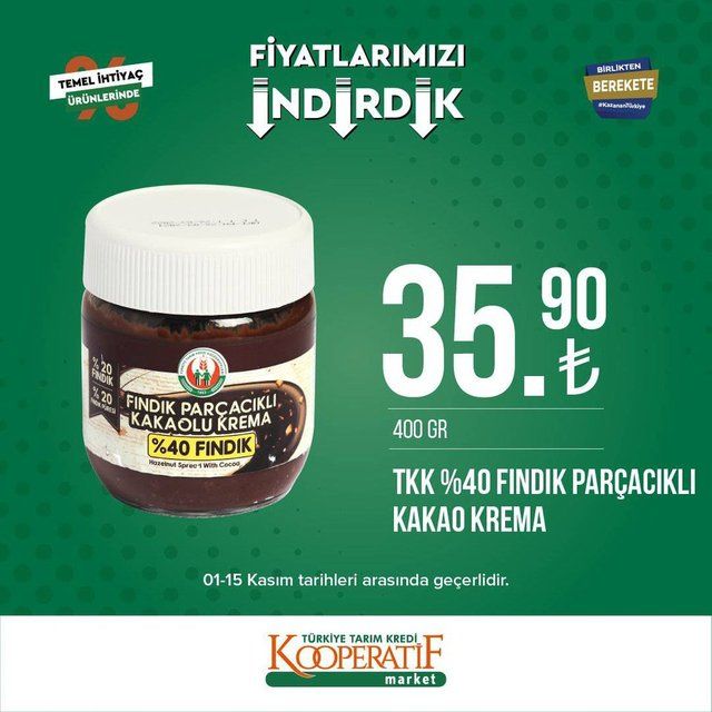 Tarım Kredi Kooperatifi Market Kasım ayı indirimleri! 15 gün boyunca sürecek... 6