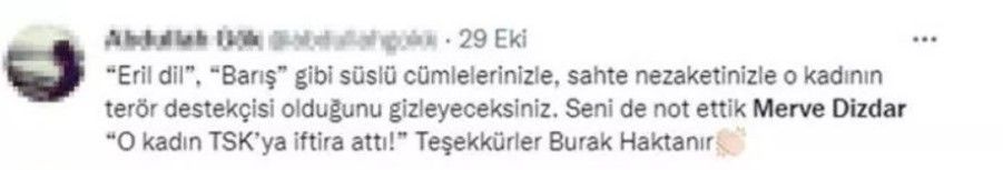 Şebnem Korur Fincancı destekçilerine çanak tutmuştu! Merve Dizdar'a büyük tepki 14