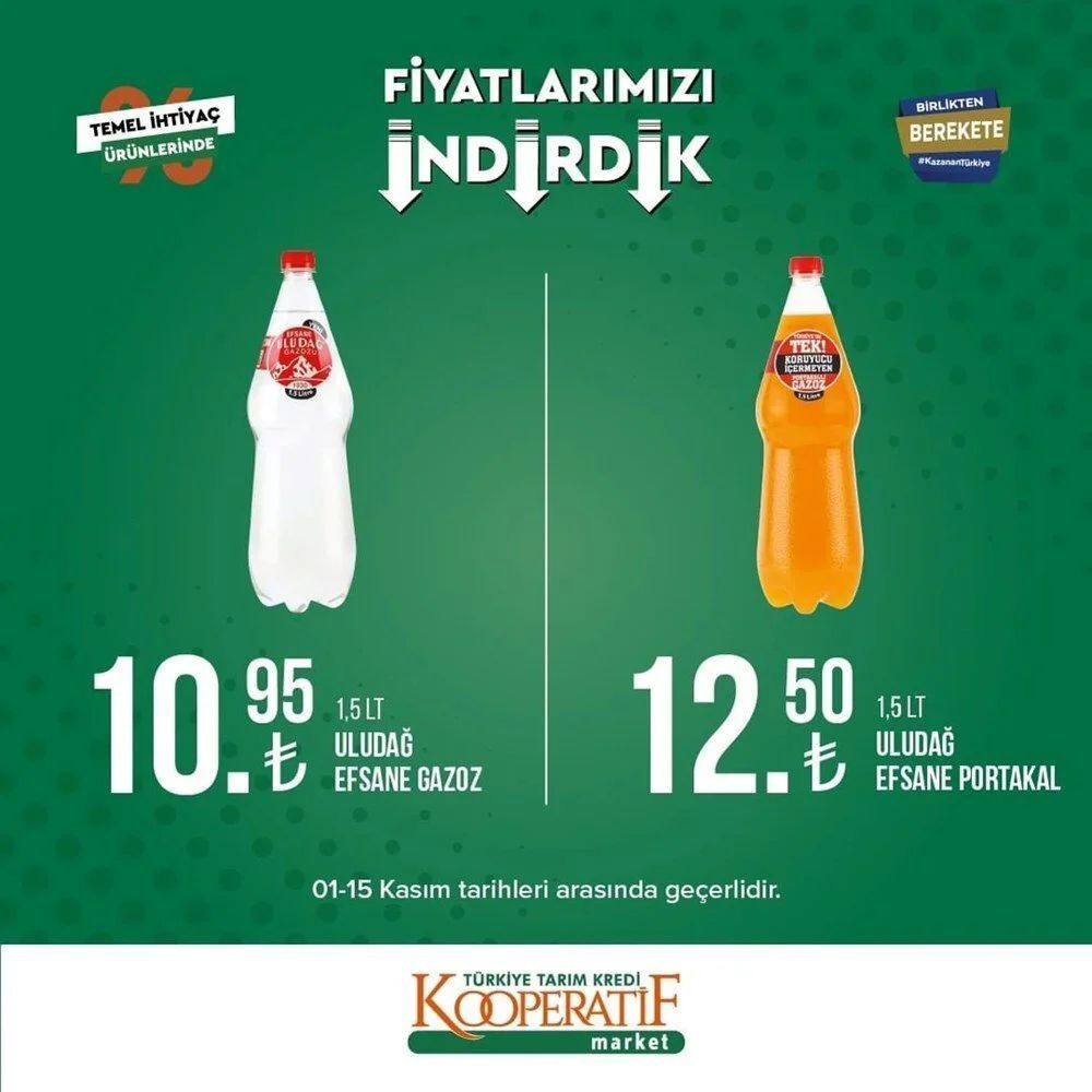 Tarım Kredi Kooperatif Market indirimli ürünler listesi belli oldu 23