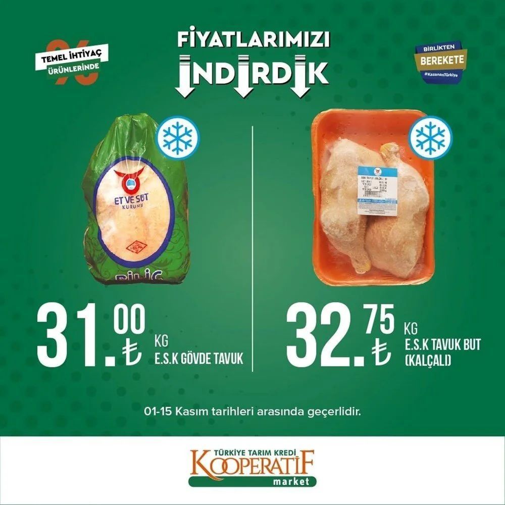 Tarım Kredi Kooperatif Market indirimli ürünler listesi belli oldu 7