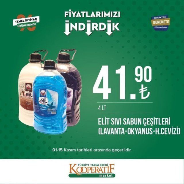 Tarım Kredi Marketlerinde indirim devam ediyor: Son gün 15 Kasım 27