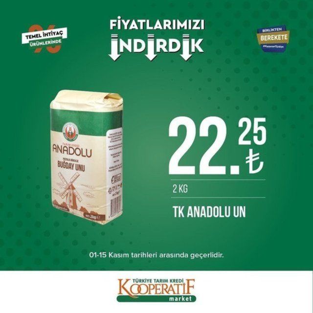 Tarım Kredi Marketlerinde indirim devam ediyor: Son gün 15 Kasım 6
