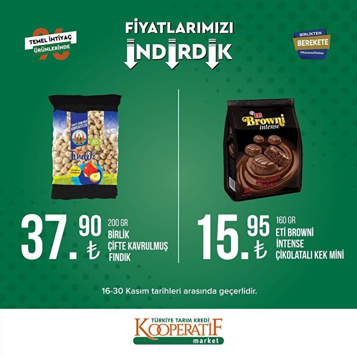 Tarım Kredi Kooperatif Market yeni indirimli ürünler listesi belli oldu 26