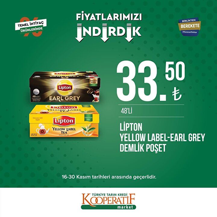 Tarım Kredi Kooperatif Market yeni indirimli ürünler listesi belli oldu 27