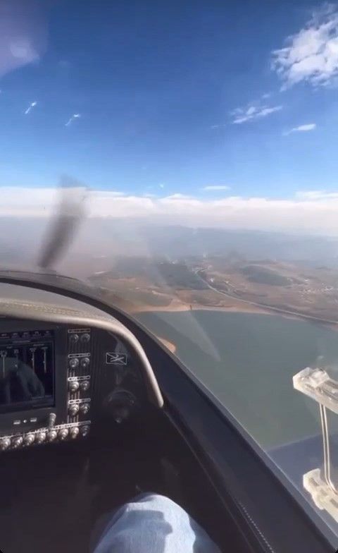 Bursa'da uçağın düşmeden önce kokpitten çekilen görüntüleri ortaya çıktı 2