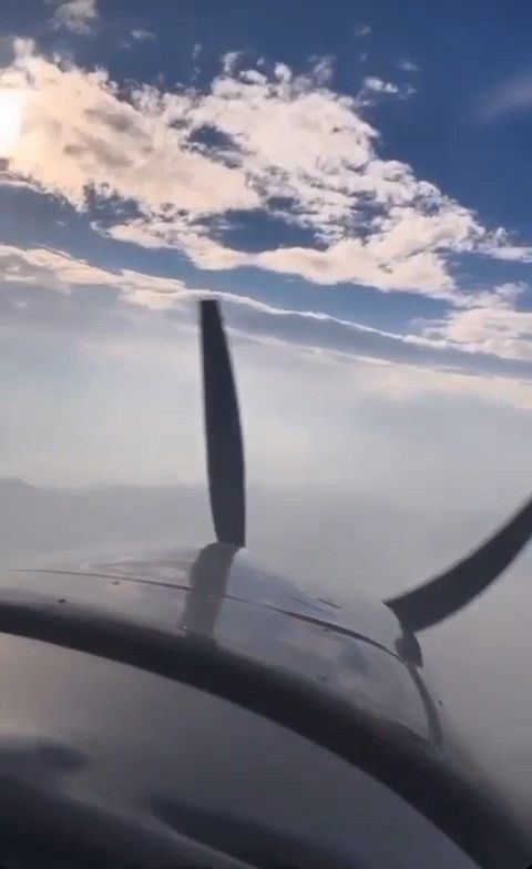 Bursa'da uçağın düşmeden önce kokpitten çekilen görüntüleri ortaya çıktı 6