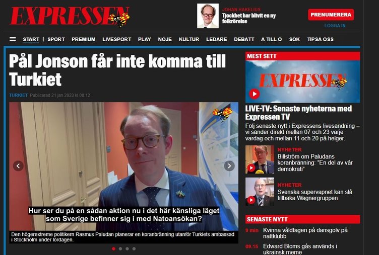 'Son dakika' koduyla geçtiler...İsveç medyasında tek manşet! 'Türkler izin vermiyor' 8