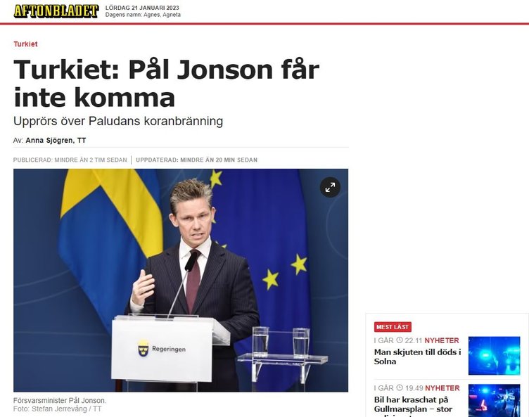 'Son dakika' koduyla geçtiler...İsveç medyasında tek manşet! 'Türkler izin vermiyor' 7