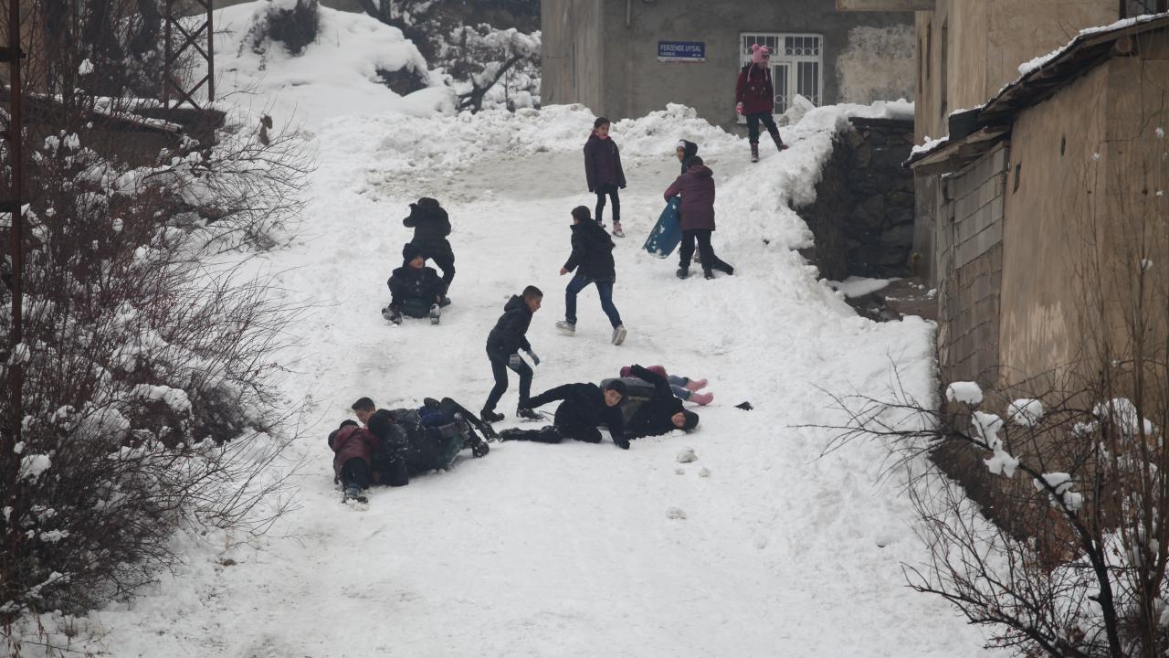 Kar yağışı en çok onları sevindirdi 4