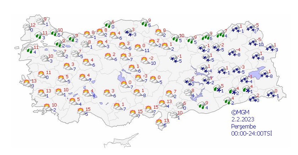 Meteoroloji 5 günlük raporunu paylaştı: 33 ile kar uyarısı! İşte il il hava durumu 15