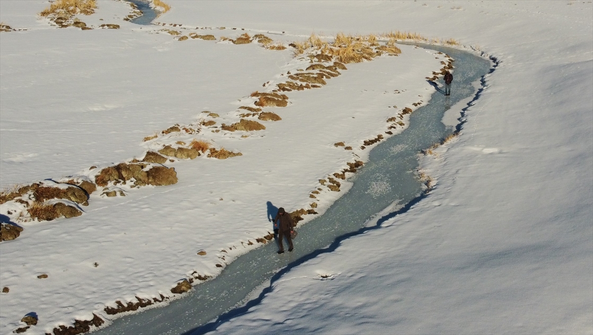 Van'da büyüleyen manzara dron ile görüntülendi! 7