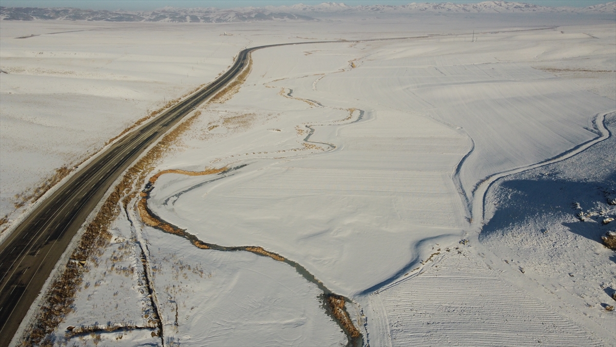 Van'da büyüleyen manzara dron ile görüntülendi! 2