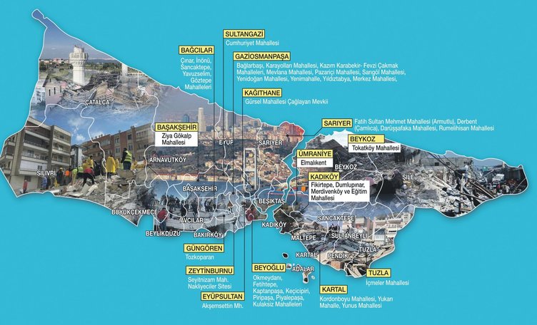 İşte muhalefetin İstanbul'u depreme mahkum ettiği o harita! Her yerde dönüşüme dava açmışlar 3
