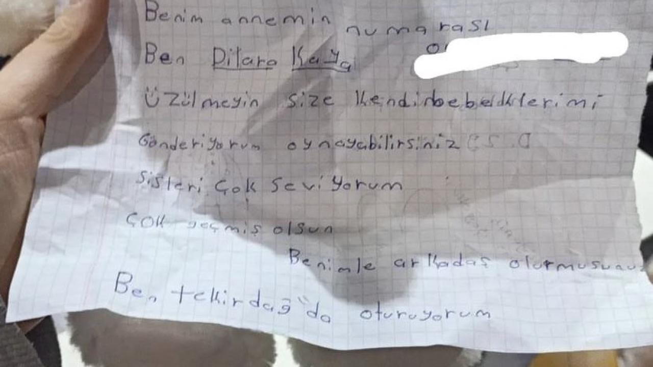 Kendileri küçük ama kalpleri kocaman, çocuklardan afetzede arkadaşlarına mesaj... 3