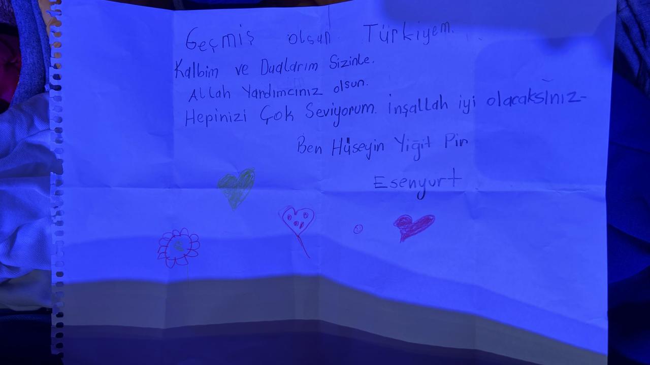 Kendileri küçük ama kalpleri kocaman, çocuklardan afetzede arkadaşlarına mesaj... 23