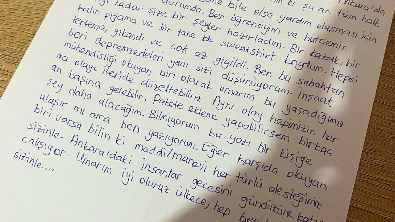 Kendileri küçük ama kalpleri kocaman, çocuklardan afetzede arkadaşlarına mesaj... 18
