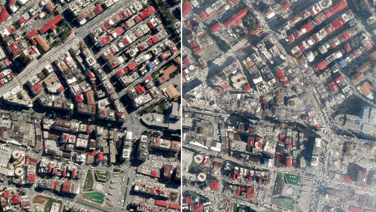 'Asrın felaketi' sonrası yıkım uyduda 2