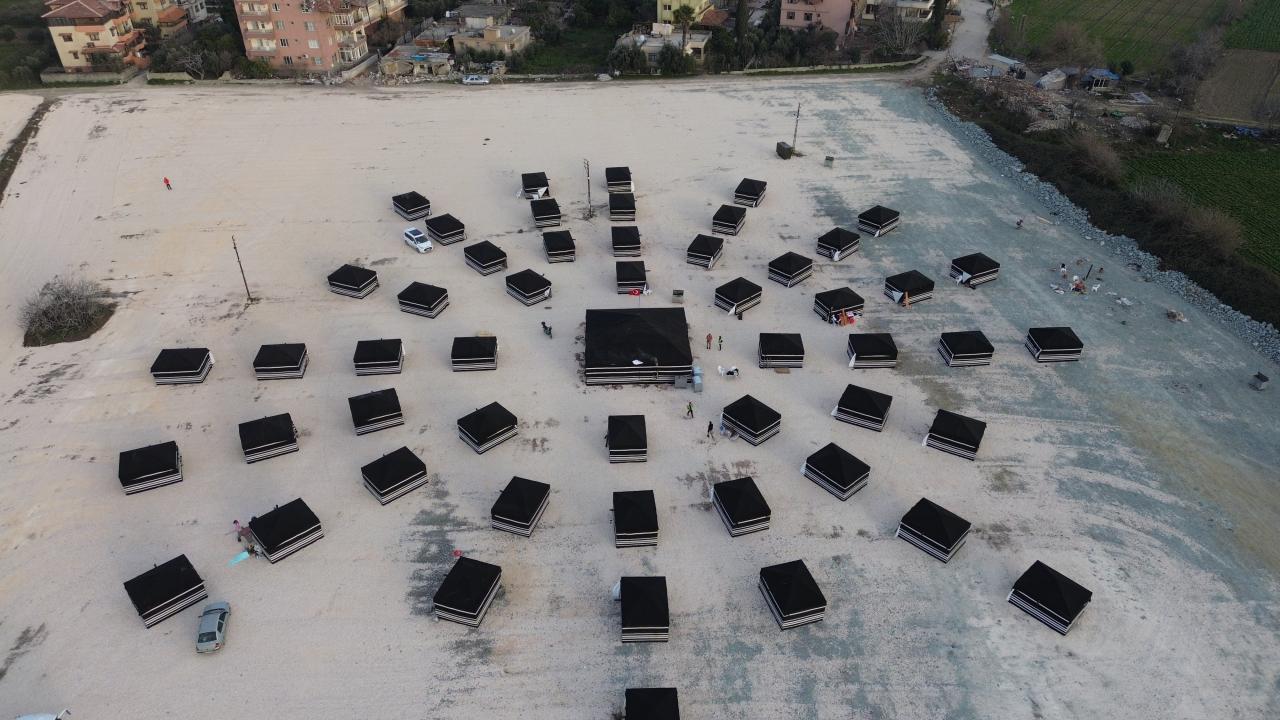 Hatay'da depremzedeler için "Yörük çadırları" kuruldu 6