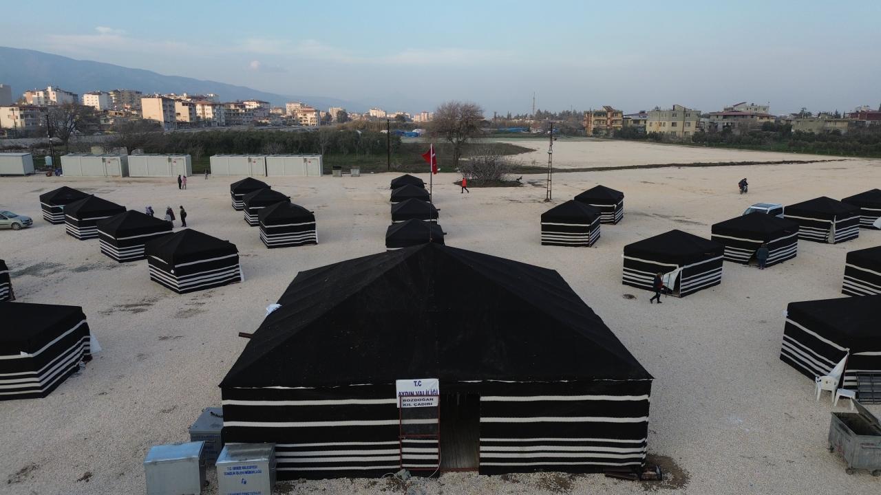 Hatay'da depremzedeler için "Yörük çadırları" kuruldu 3