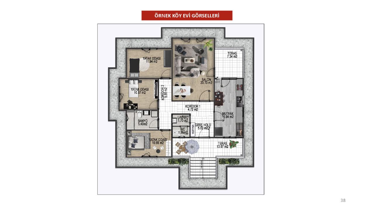 Deprem bölgesine yapılan evler nasıl olacak? İşte örnek proje görselleri… 24